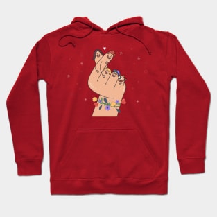 finger family hand drawn Hoodie